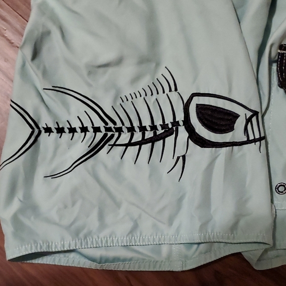 Men's Tormenter Mint Green Swim Board Shorts - Picture 4 of 7